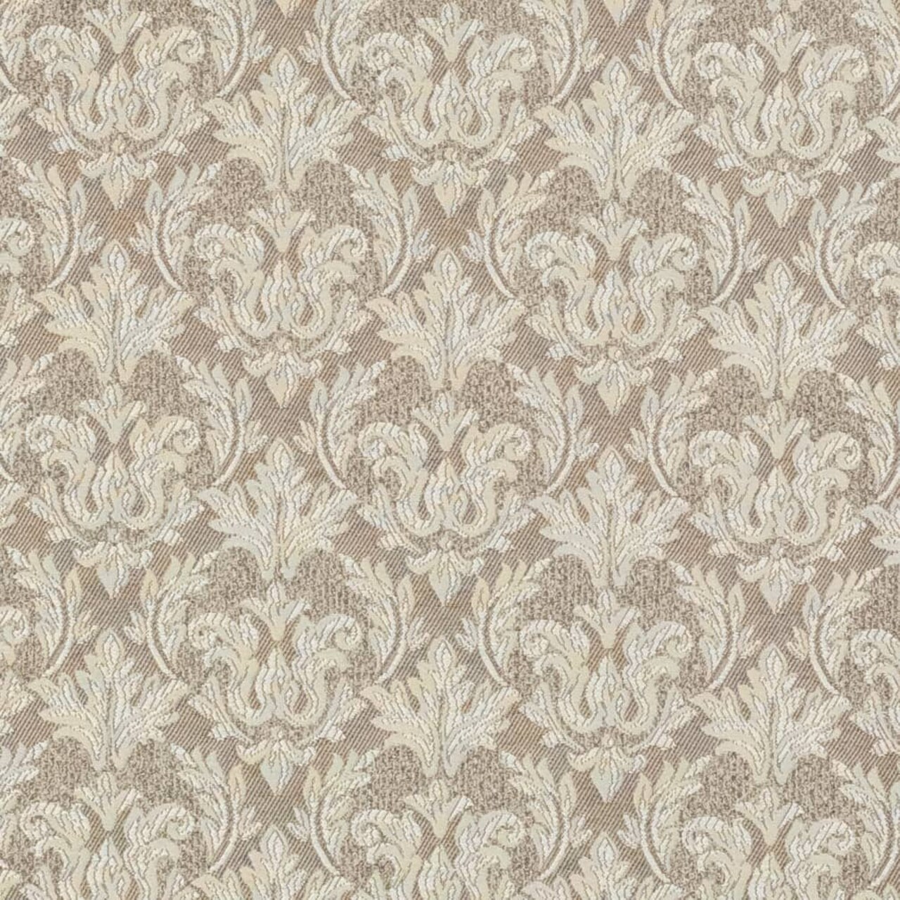 Beige Trellis - Beige & Taupe Abstract & Geometric,Damask Upholstery Fabric 54 Inches"